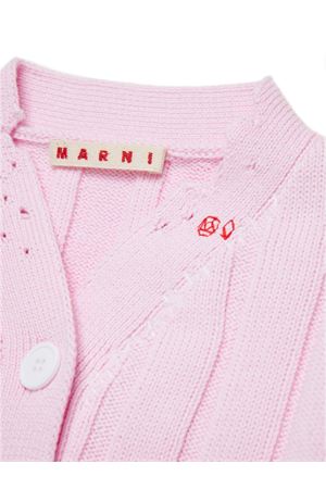 Cardigan rovinato MARNI KIDS | M01342M00UD0M347